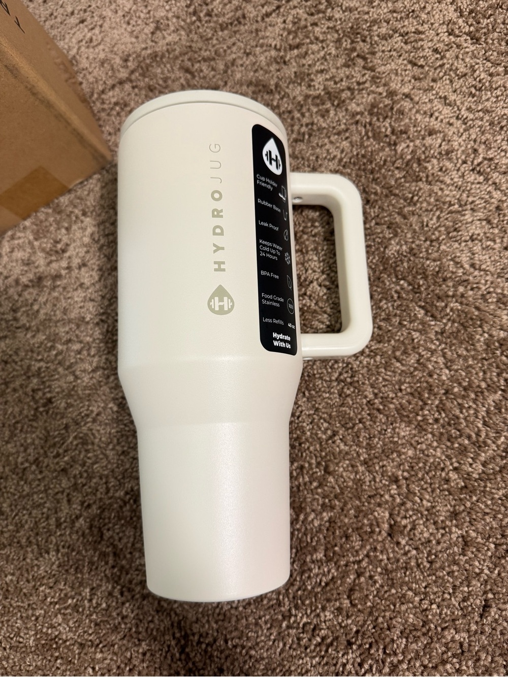 HydroJug Cream 40oz Traveler